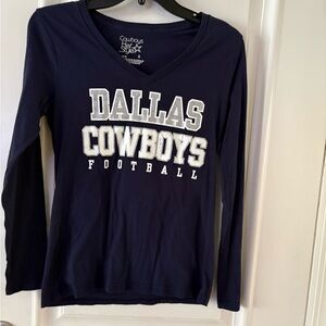 Women’s Dallas Cowboys Navy Long Sleeve Shirt - size S
